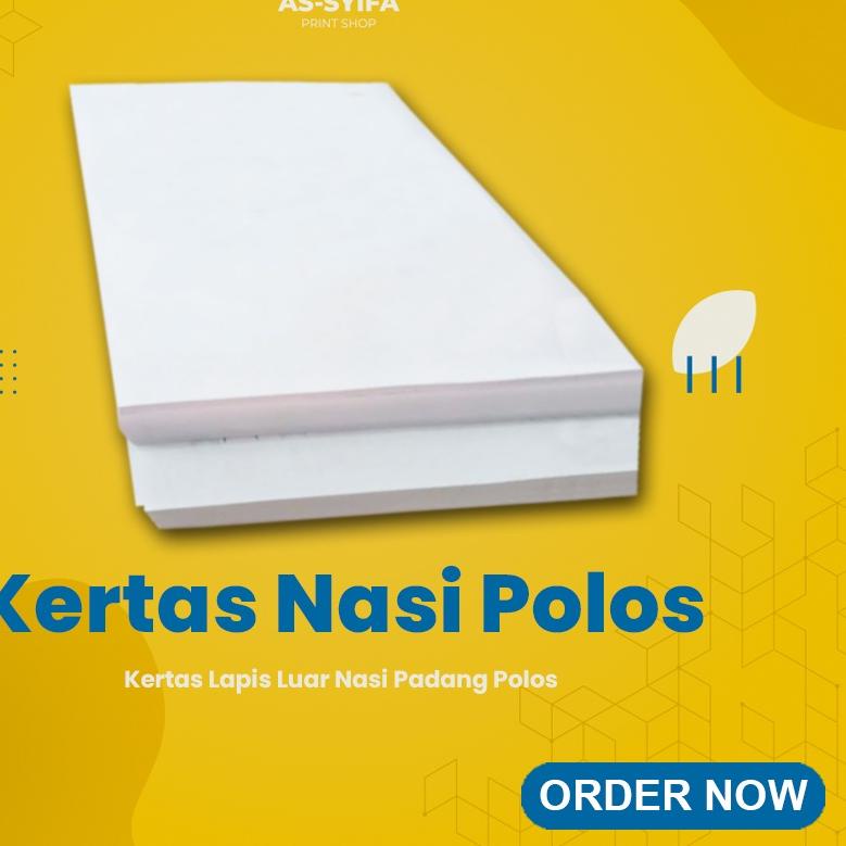 ✳ Kertas Bungkus Nasi Padang Koran Polos 30 cm x 43 cm ➾