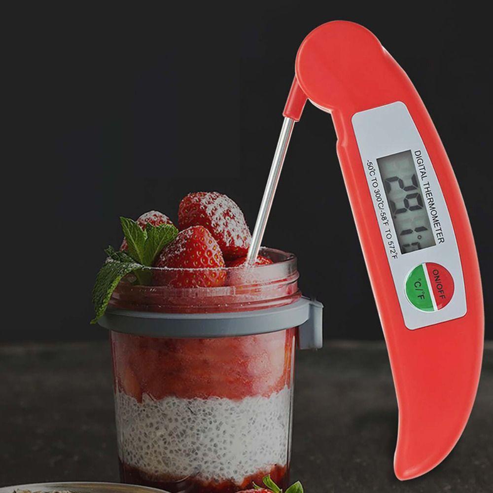 Solighter Digital Food Thermometer Portable Barbekyu Alat Masak Untuk Daging BBQ Makanan Minyak Dapur Pengukur Suhu