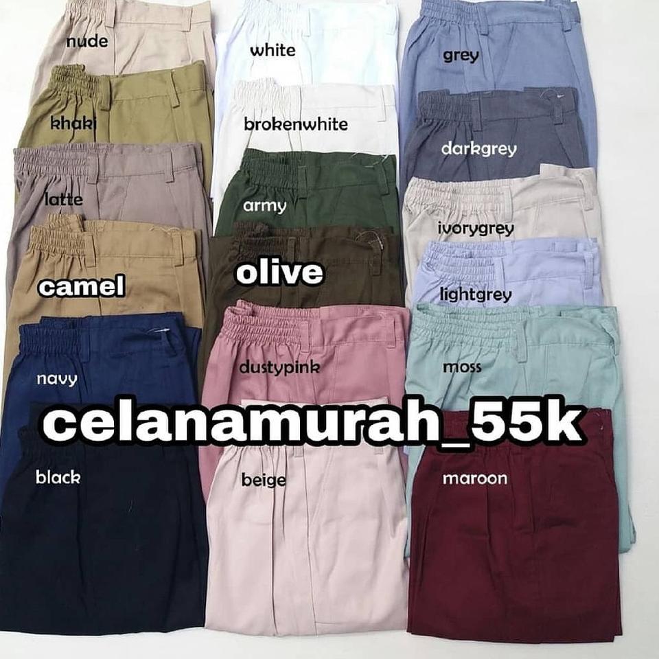 Rekomendasi baggy pants / baggy pants latte / baggy pants army