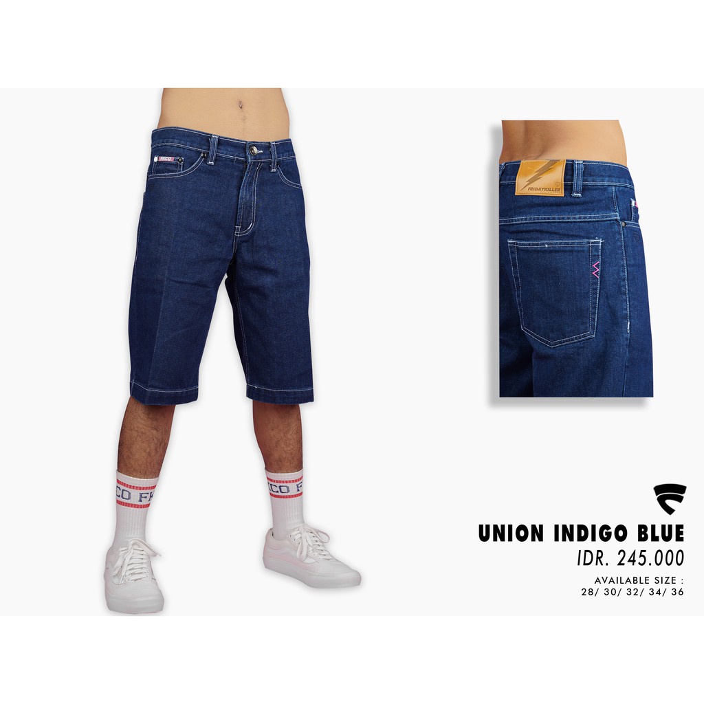 CELANA PENDEK PRIA FRIDAY KILLER | UNION INDIGO BLUE