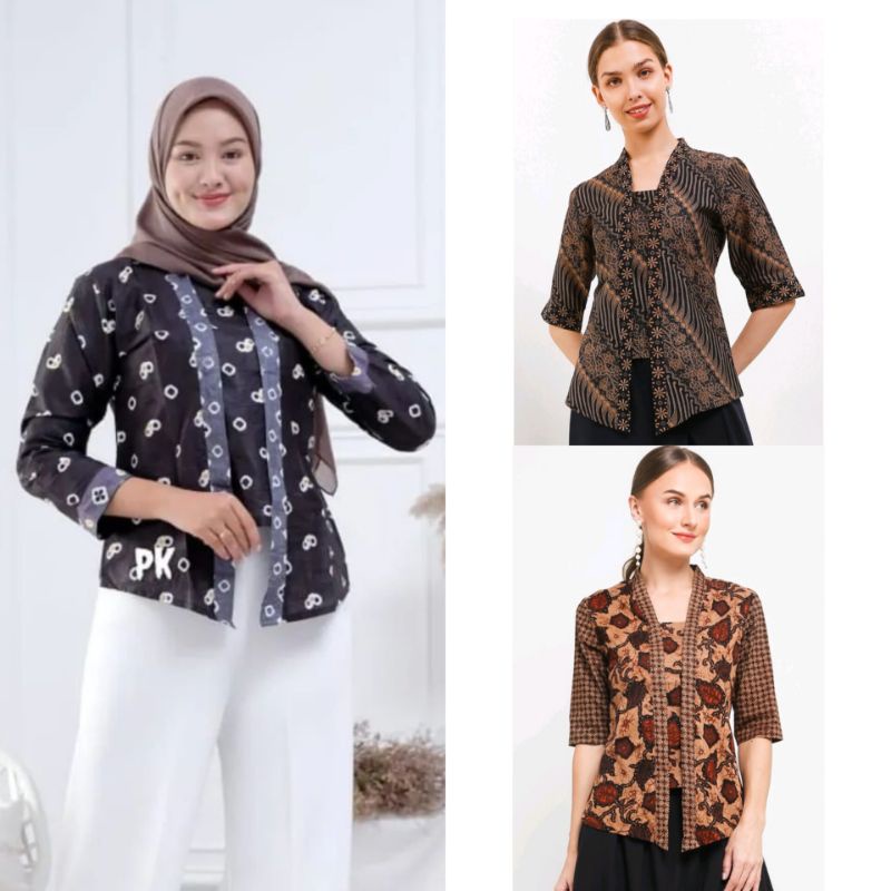 Terlaris SERUT GENES JELITA TUNIC NAVBOR YELBOR WHITBOR CREAMBOR TUNIK BATIK MODERN HRB030 DOLBI DOB