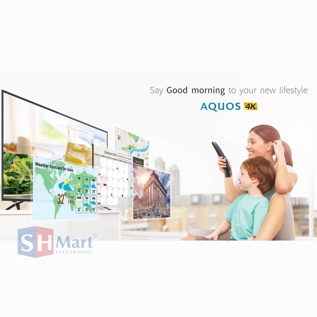 TV SHARP 70 INCH ANDROID TV SHARP 4T-C70CK3X UHD 4K HDR 70CK3X GARANSI RESMI