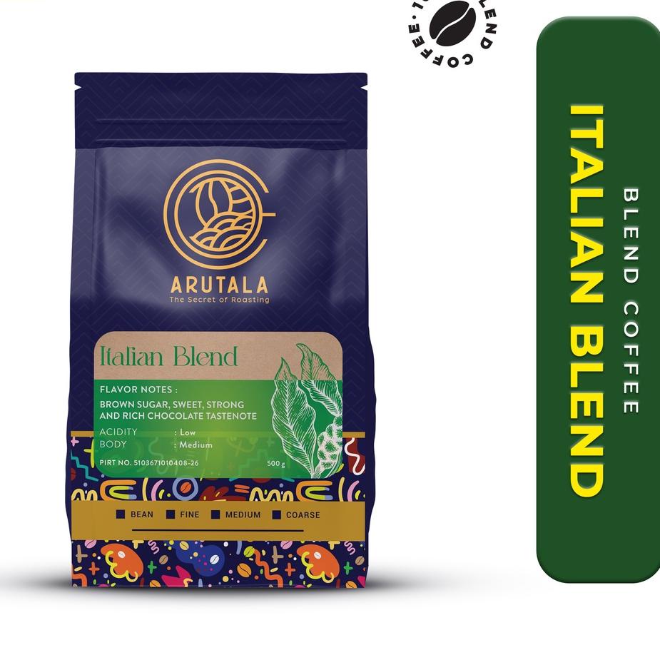 

♕ ARUTALA Kopi Italian Blend for Espresso 500 Gram ✻