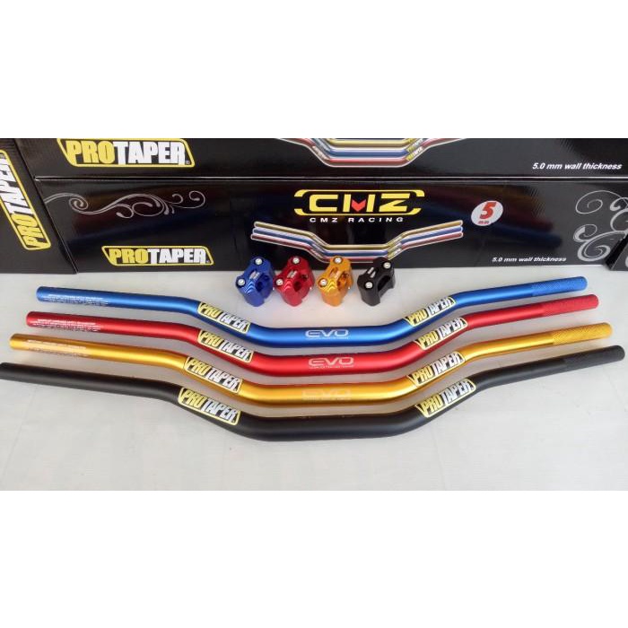 Stang Stir Protaper Fatbar + Raiser Cnc Evo Low 5Mm Pendek Custom Cmz