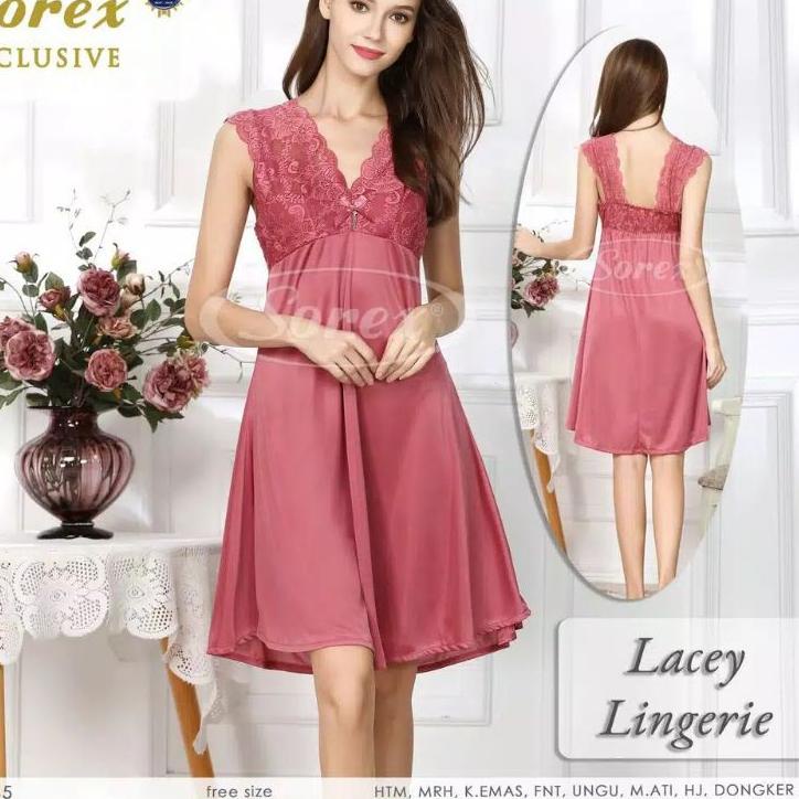❋ Lingerie Baju Tidur Satin Sorex Exclusive 7045 Murah ۩