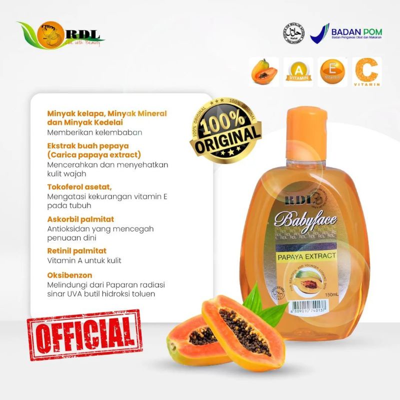 RDL Filipina original RDL babyface papaya