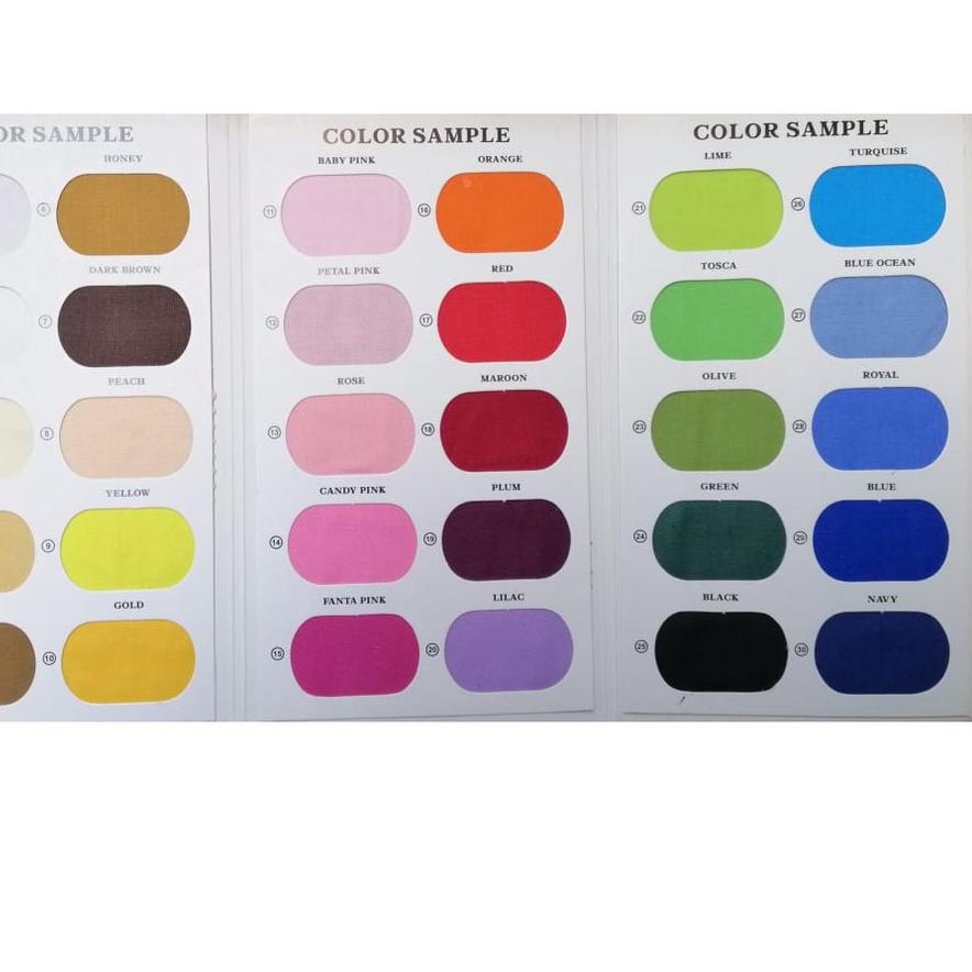 Diskon⭐✔️-Bahan Kain katun CATRA cvc polos meteran / Bahan Sprei dan Bedcover CATRA / Kain Masker