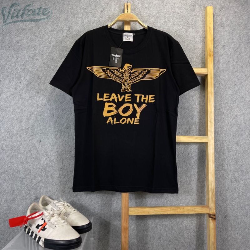 KAOS TSHIRT BOY LONDON FULLTAG LABEL PRIA WANITA, KAOS DISTRO BRANDED MIRROR PRIA, KAOS LENGAN PENDE