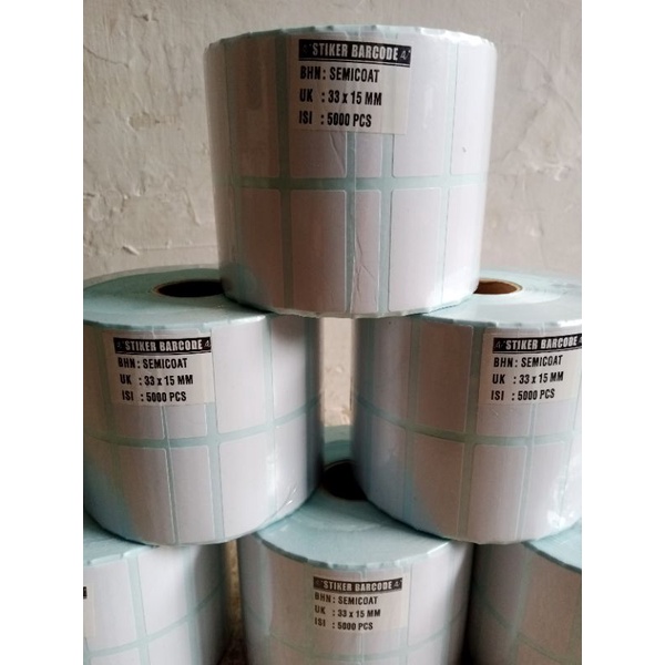 

label semicoated ( SC ) 33x15..2 line 1 paket ( 10 roll )