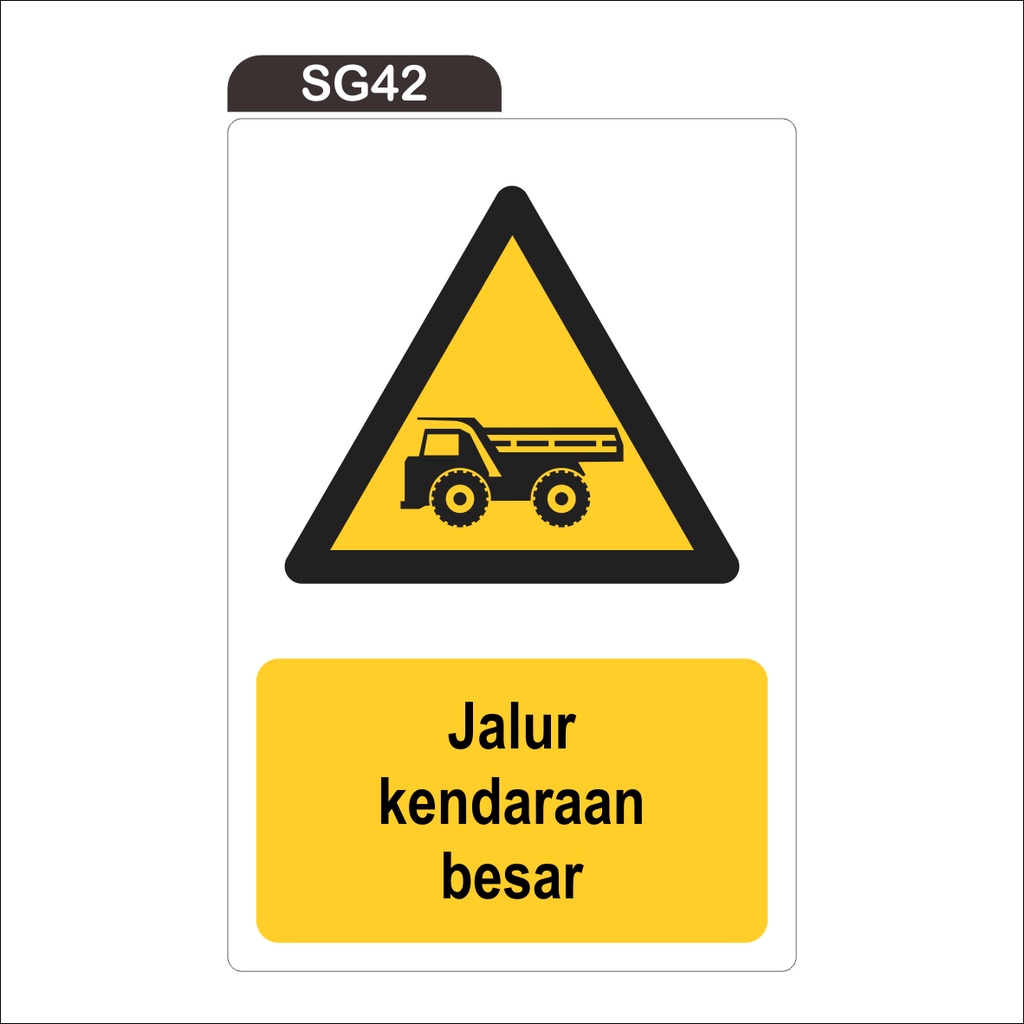 

RAMBU JALUR KENDARAAN BESAR (STICKER ONLY)