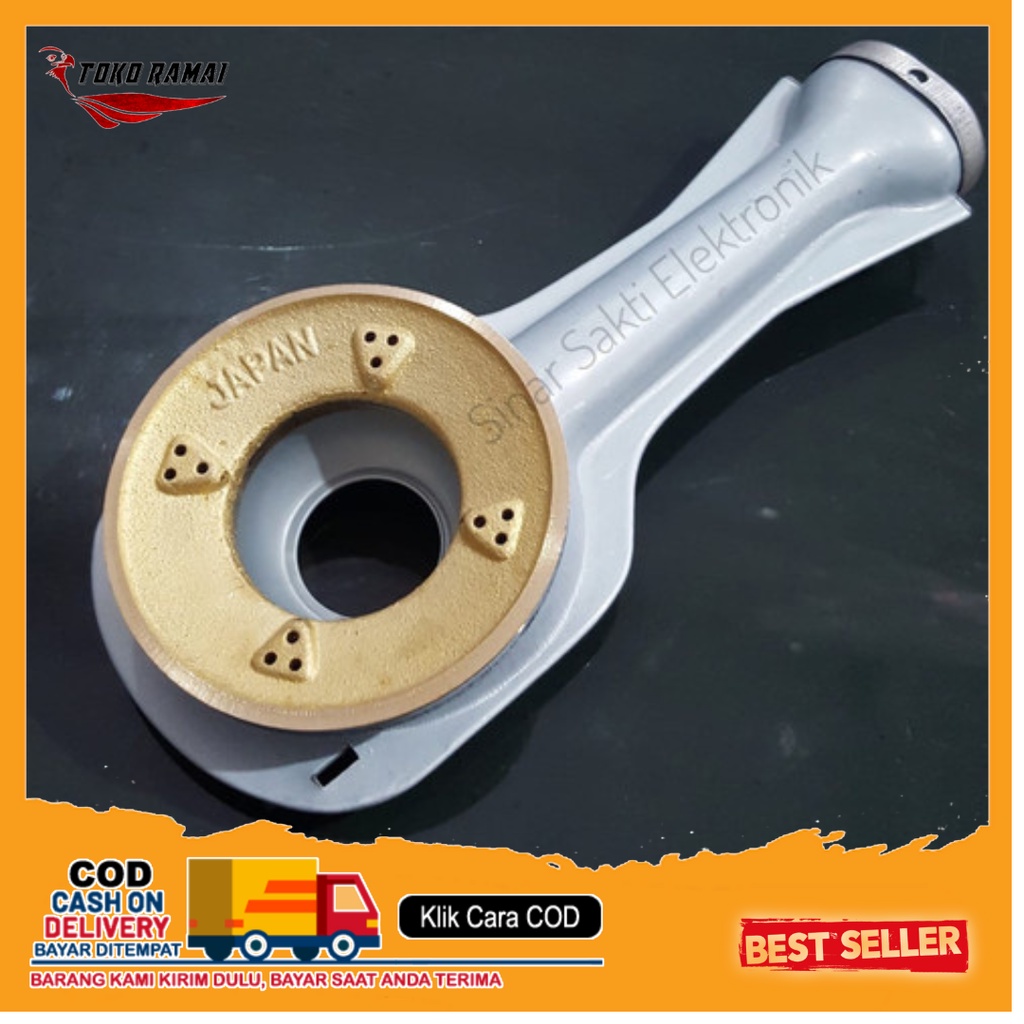 Tungku + Burner Corong Api Gas Kompor RRT Sanex, Panalux, Niko, Tecstar, Cerobong Kompor / PAKET SET