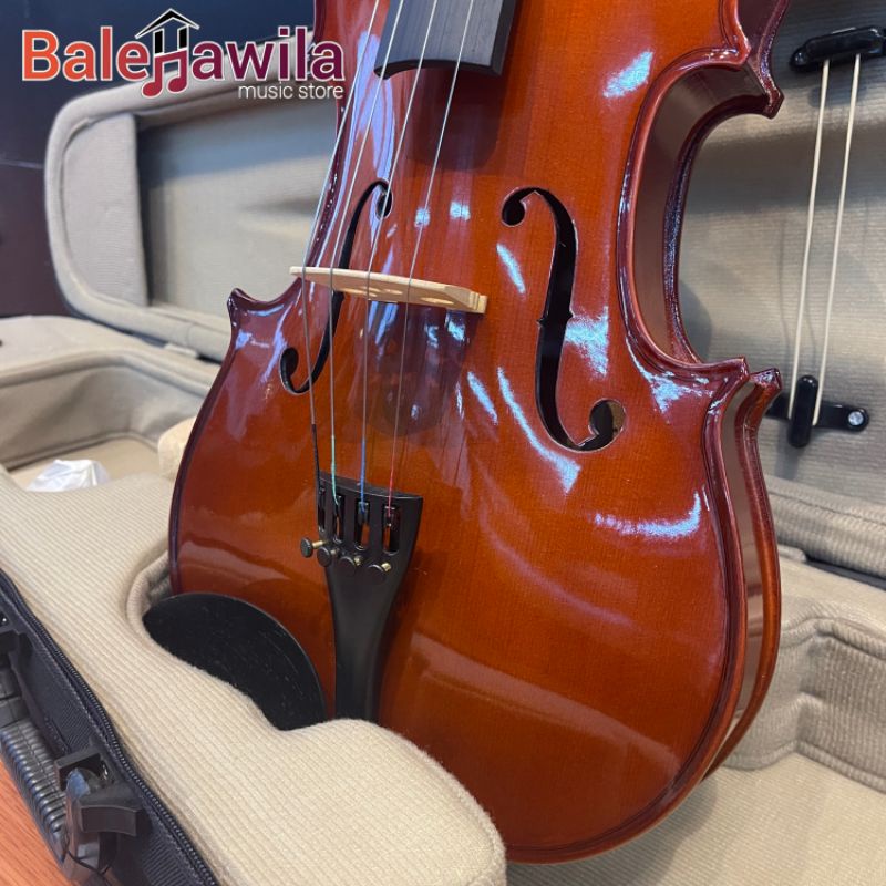 Viola Hofmann MVA012E 4/4 , Viola Hofmann MVA012R 4/4 Lengkap Bow , Hardcase , Rosin