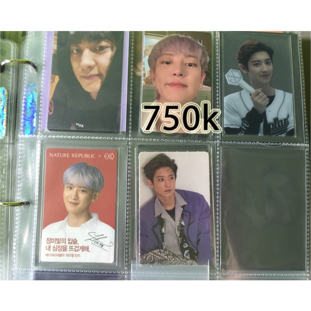 EXO CHANYEOL PHOTOCARD BLUE HELMET A SONG MEISSA SEOUL 11 ST TRANSPARENT ALBUM 1 BILLION VIEWS PARK 