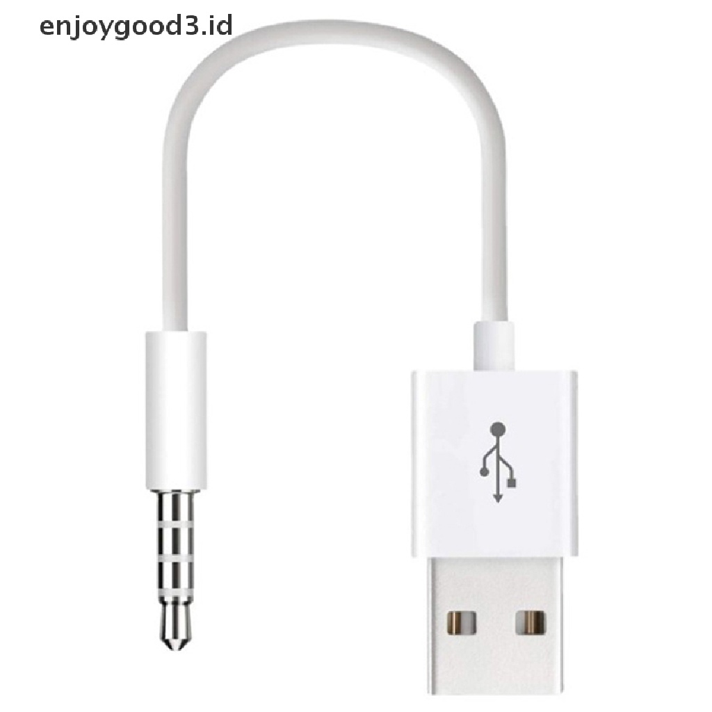 [Rready Stock] 3.5mm Jack Adapter Kabel Audio USB Male Aux Untuk Charging Kabel transfer Data (ID)