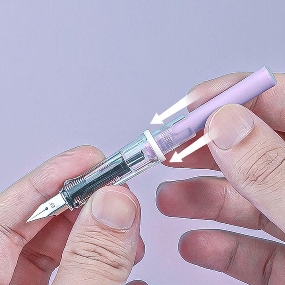 Populer Fountain Pen Alat Tulis Sekolah Warna Gradasi Tinta Biru Siswa Tergantikan Tinta Gel Pen