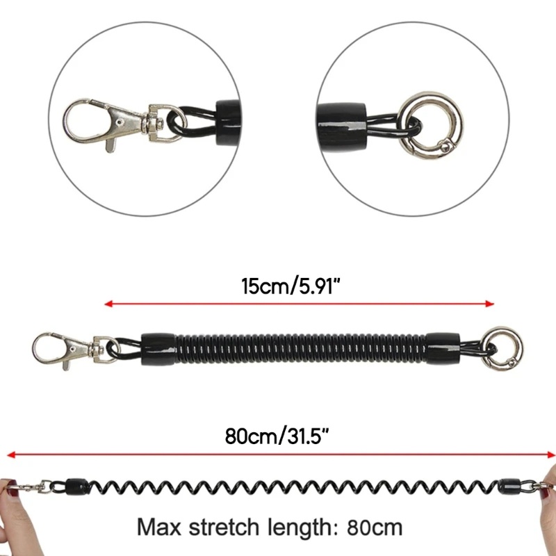 Zzz Telescopic Spring Anti-Pencurian Gasket Ponsel Lanyard Phone Charm String Straps Elastis Lanyard Pengganti