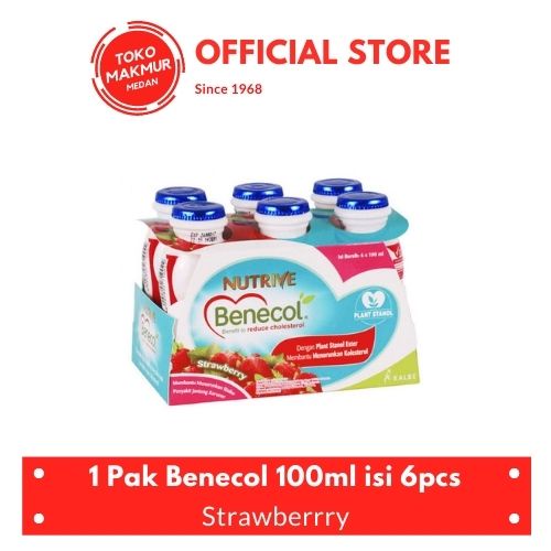 

1 PAK NUTRIVE BENECOL STRAWBERRY 6 X 100 ML