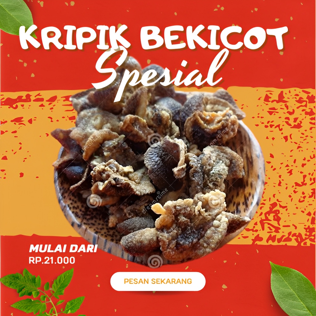 

Keripik Bekicot Renyah Gurih Bikin Ketagihan