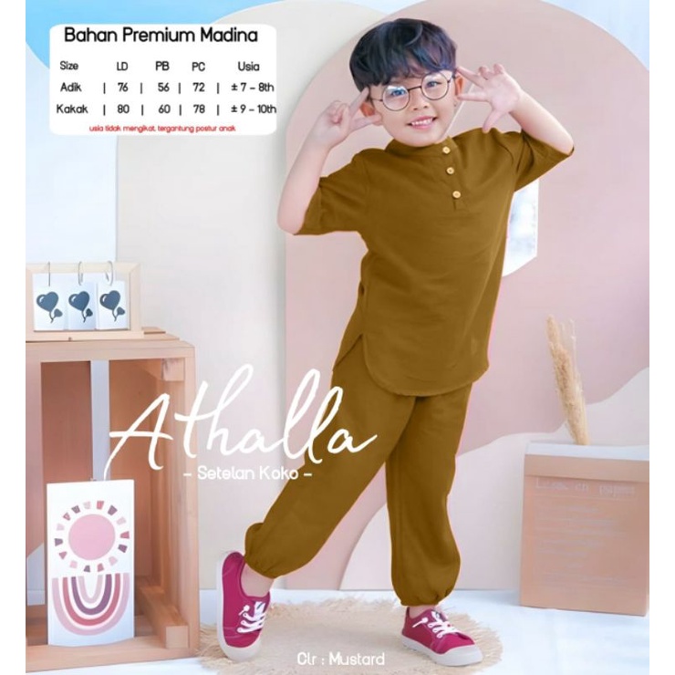 ATHALA SETELAN BAJU MUSLIM ANAK TERBARU