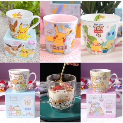 Gelas Keramik Pikachu Sumikko Pokemon BT21 Toy story