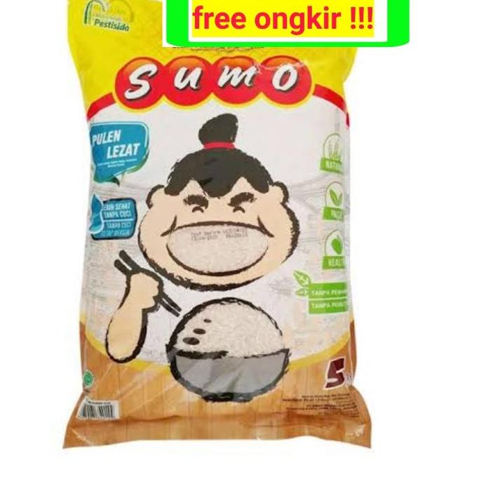 

☋ Beras cap merek sumo 5kg kemasan kuning ♦