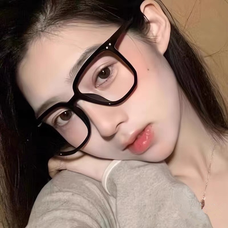 We Flower Korean Blue Light Blocking Lens Square Frame Eyeglasses Untuk Wanita Pria Trendy Beauty Eyewear Outdoor Fashion Glasses Ornaments