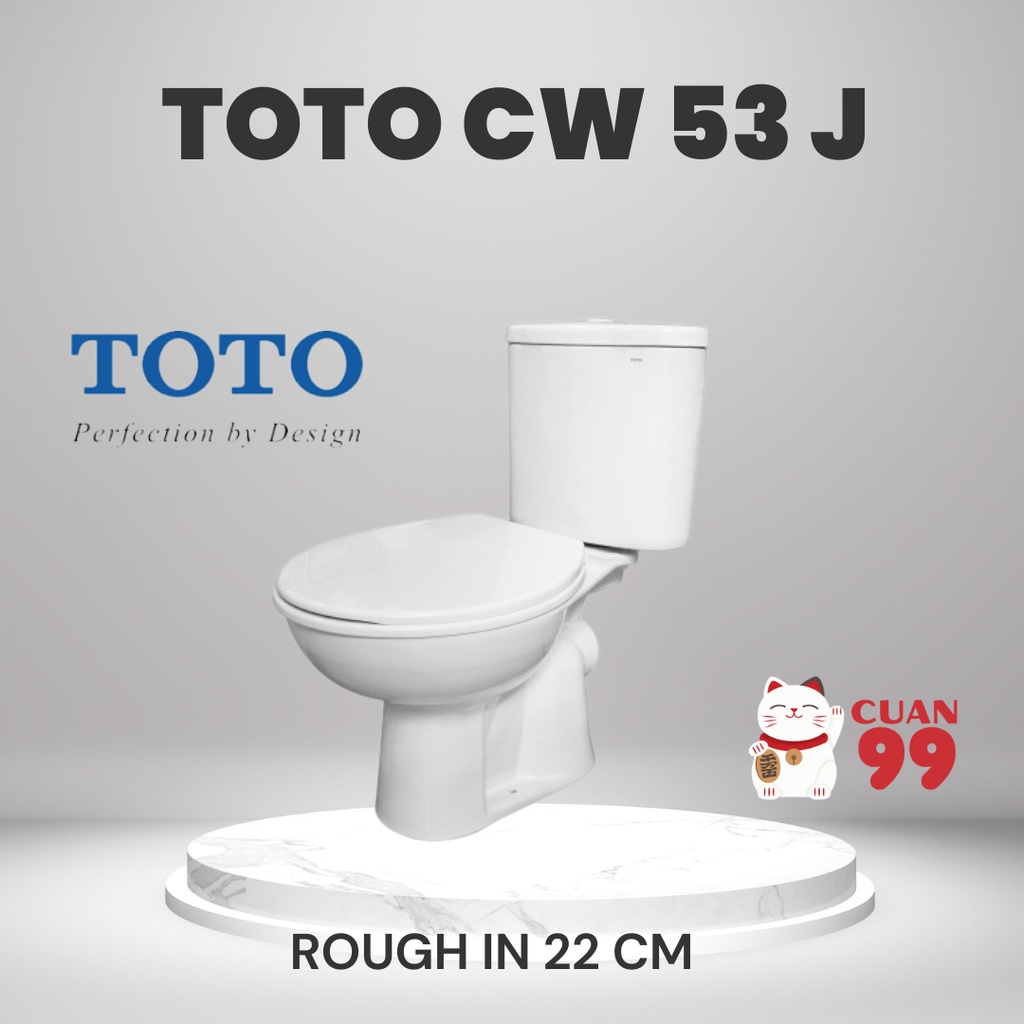 CLOSET TOTO CW 53 J tutup biasa ORIGINAL