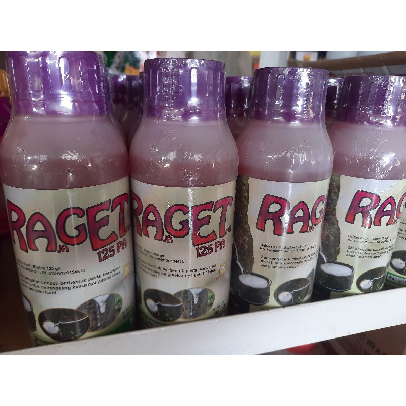 Raget 125PA 500ml etrel zpt perangsang pelancar lateks getah