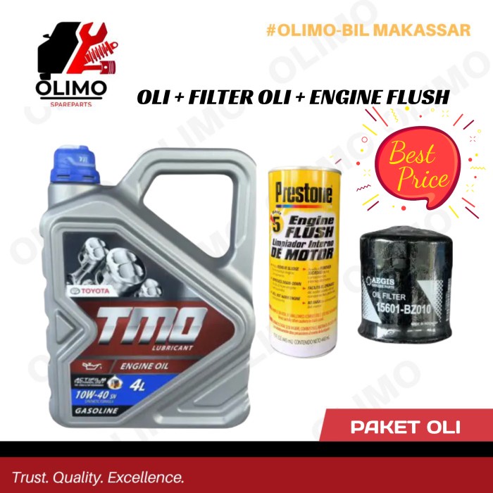 Oli Toyota TMO 10/40w 4Liter + Filter Oli Avanza, Xenia, Rush, Terios