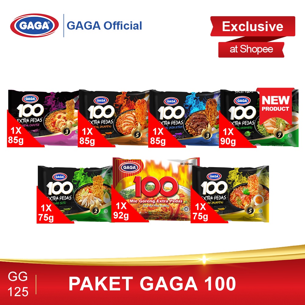 

GAGA 100 Extra Pedas Goreng Habanero dan GAGA 100 Series (GG125)