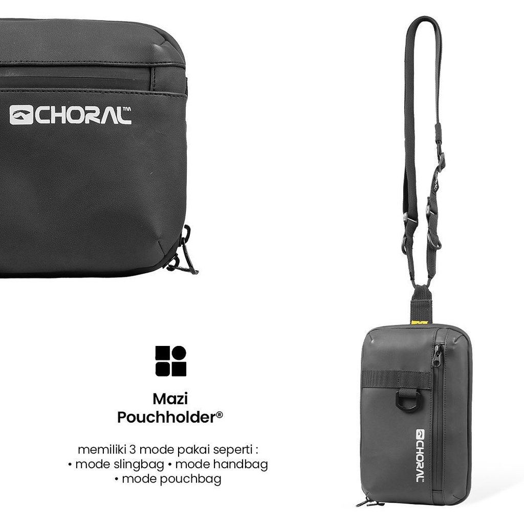 CHORAL MARZI | Handbag | Pouch | Clutch | Hanging Wallet Pria Wanita