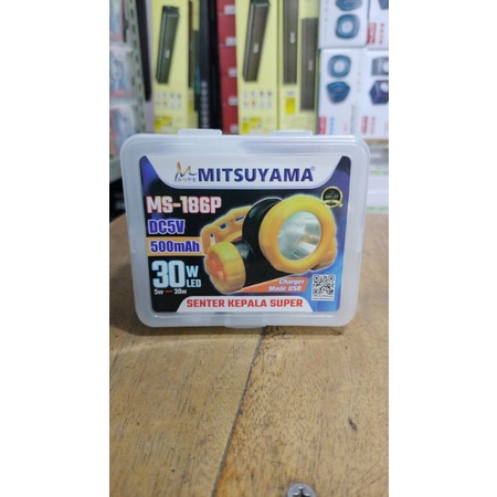 Senter Kepala Cas Mitsuyama MS186P Super Terang Murah Meriah