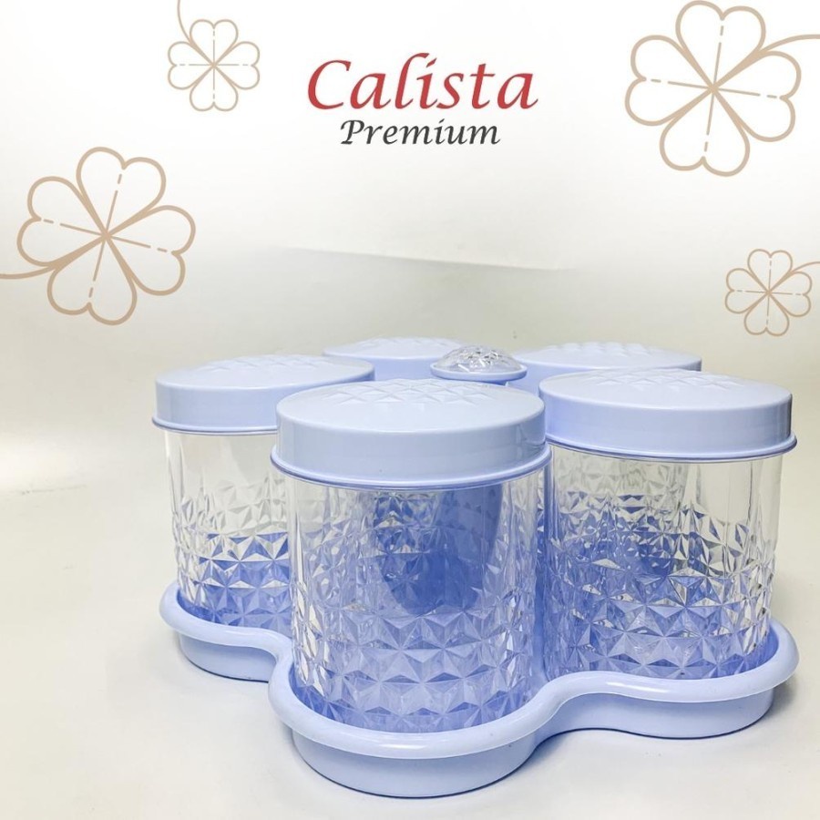 CALISTA SET TOPLES 5 DAUN / WADAH KUE SNACK TEMPAT MAKANAN