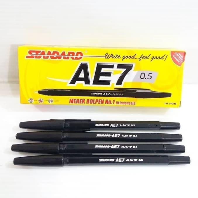 

M39 Bolpen AE7 Fine 0.5 Black Pack Isi 12 Standard / Bolpen Standard FLASH SALE ⇁