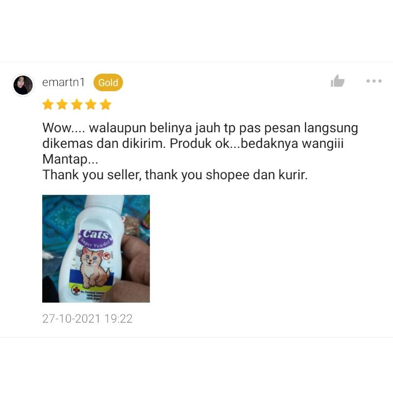 Bedak Kucing Wangi Anti Jamur Bau Kucing Cats Super Powder