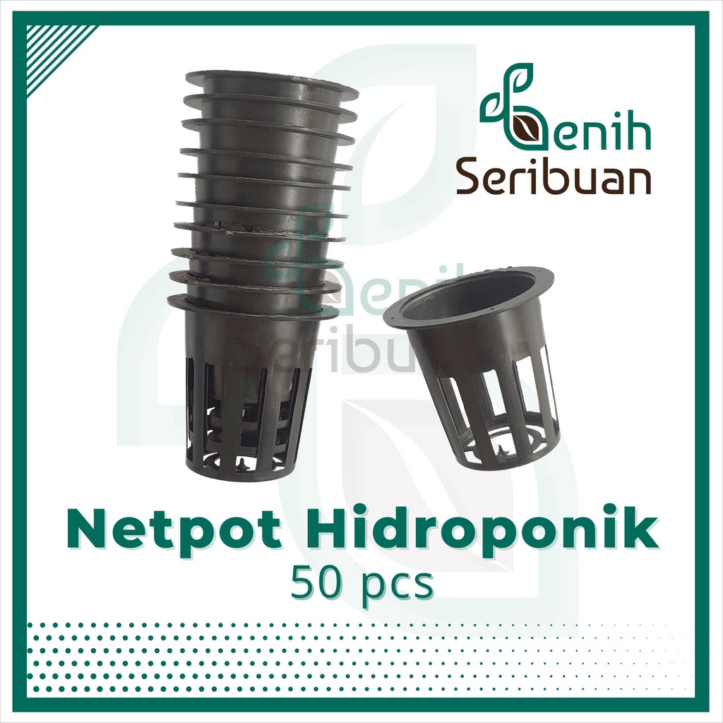 PAKET NETPOT HIDROPONIK 5 CM 50 PCS NETPOT 7 CM 30 PCS MEDIA TANAM NET POT BAHAN TEBAL SISTEM NFT DFT WICK