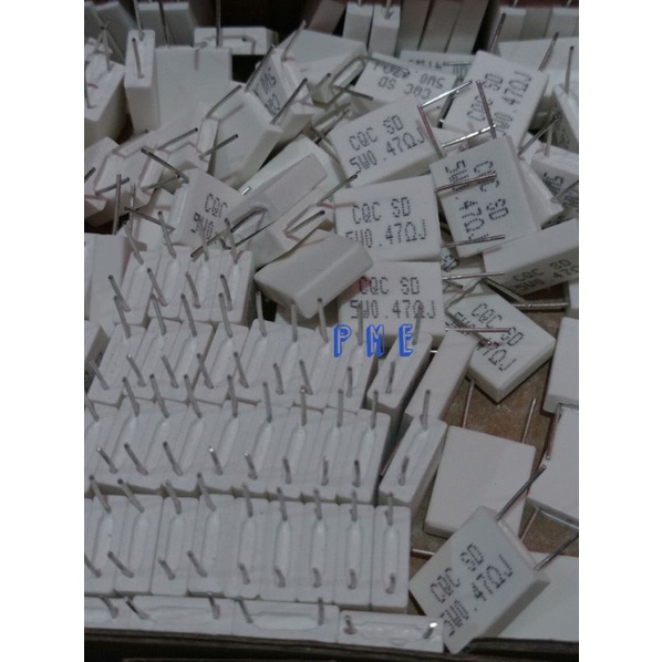 R5WAT 0,47 OHM NOBLE/GEPENG. 1PCS