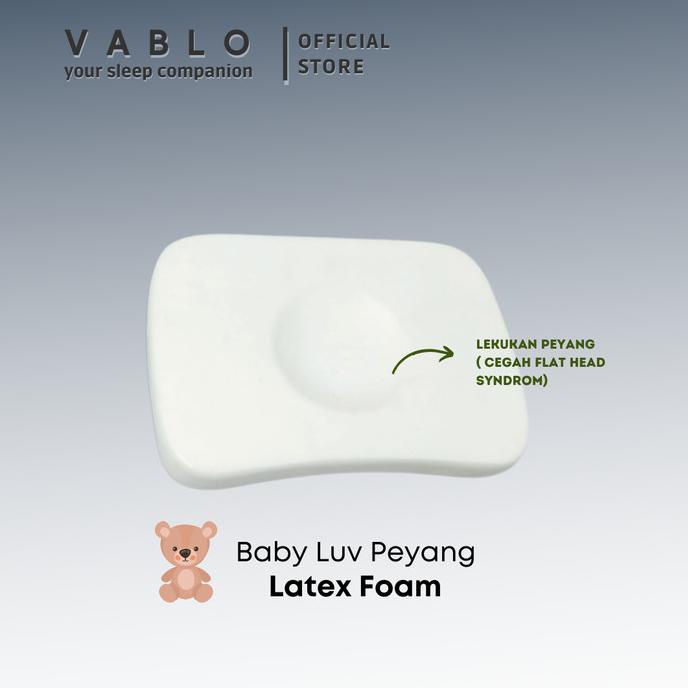 Vablo baby luv pillow bayi - bantal latex foam - bantal anti peyang