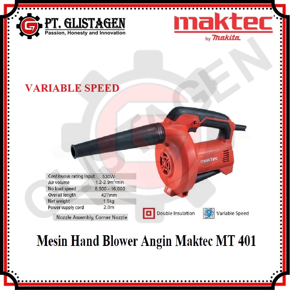 MAKTEC MT401 Mesin Blower Angin Tangan VARIABL:E SPEED Peniup Debu