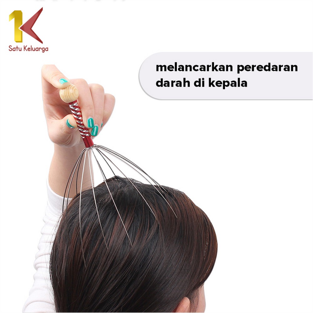 Satu Keluarga Peralat Pijat Kepala Terapi Kesehatan C636 Terapi Refleksi Kepala Massage Kesehatan Anti Sakit Kepala Pusing Portable-7