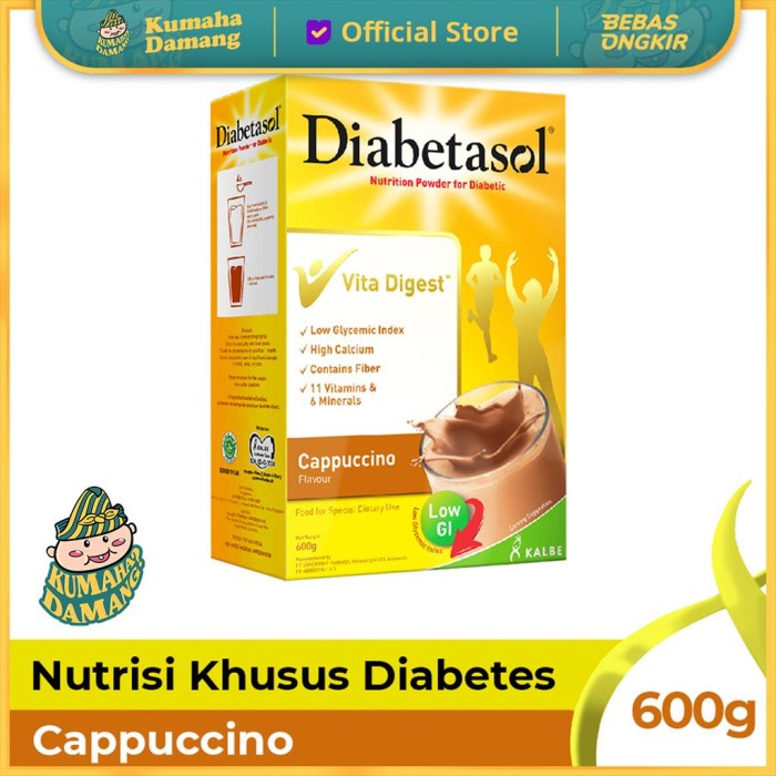 

[ COD ] Diabetasol Cappucino 600 gram