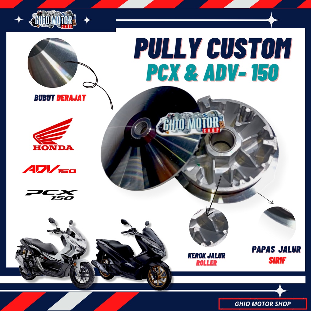 Rumah Roller Pulley Custom Vario 150 Pcx 150 Adv 150 Up Grade Cvt Pcx 150 Vario led 150 Vario Old 150/ Puly bubut Vario 150 / rumah roller bubut vario 150 / Kipas pulley Vario 150 / kipas rumah roller vario 150/ Rumah Roller K97 k35 k36 Ghio motor shop