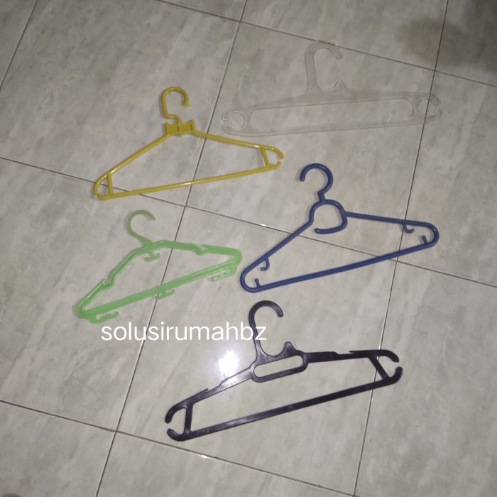 perbiji hanger baju motif random plastik gantungan rak panger rack