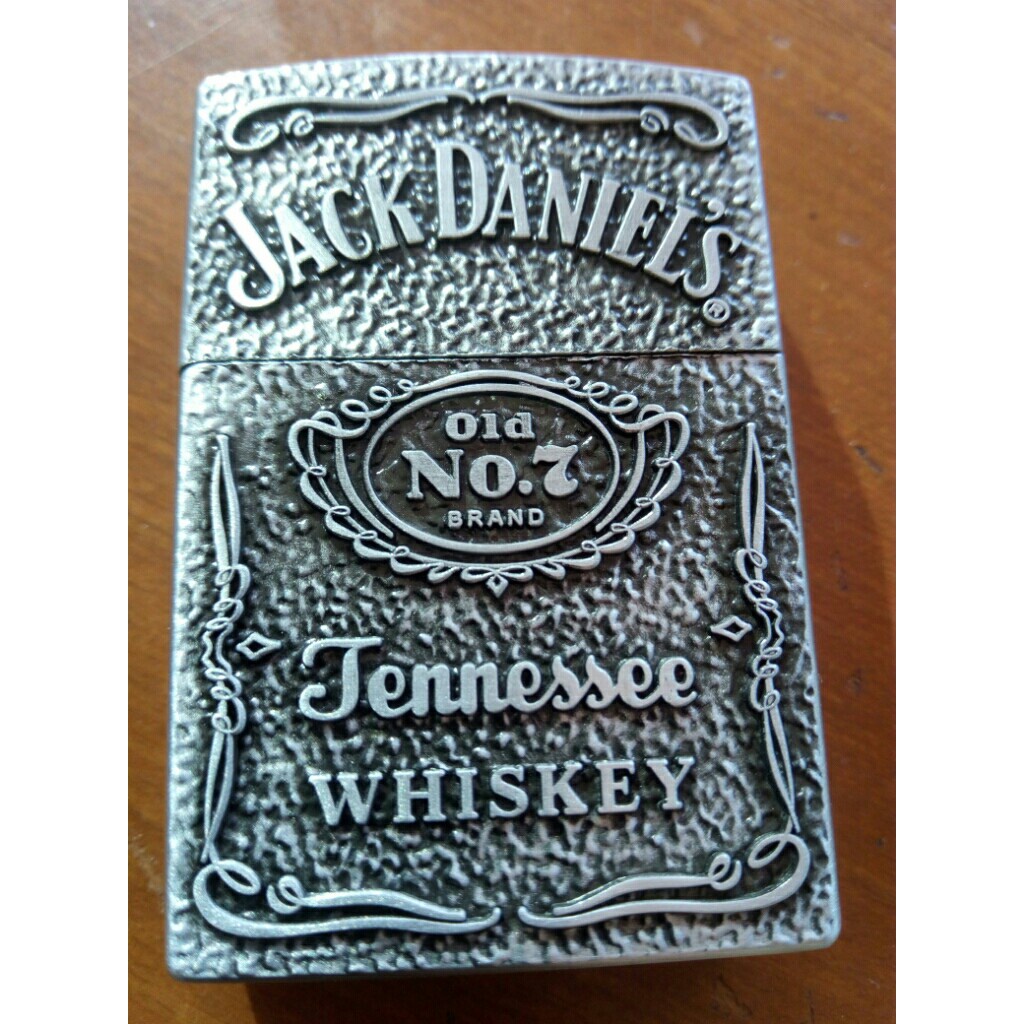 Korek Api Roda Model Zp Motif Timbul Jack Daniel's gold silver