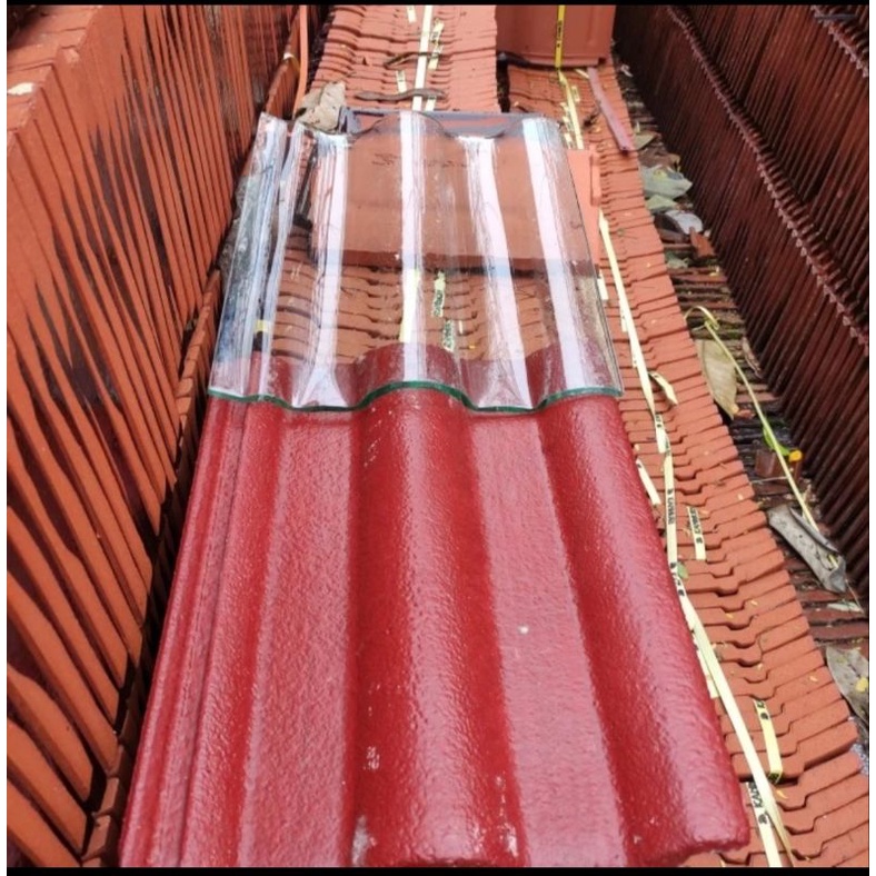 genteng kaca centurion gelombang tebal 8mm