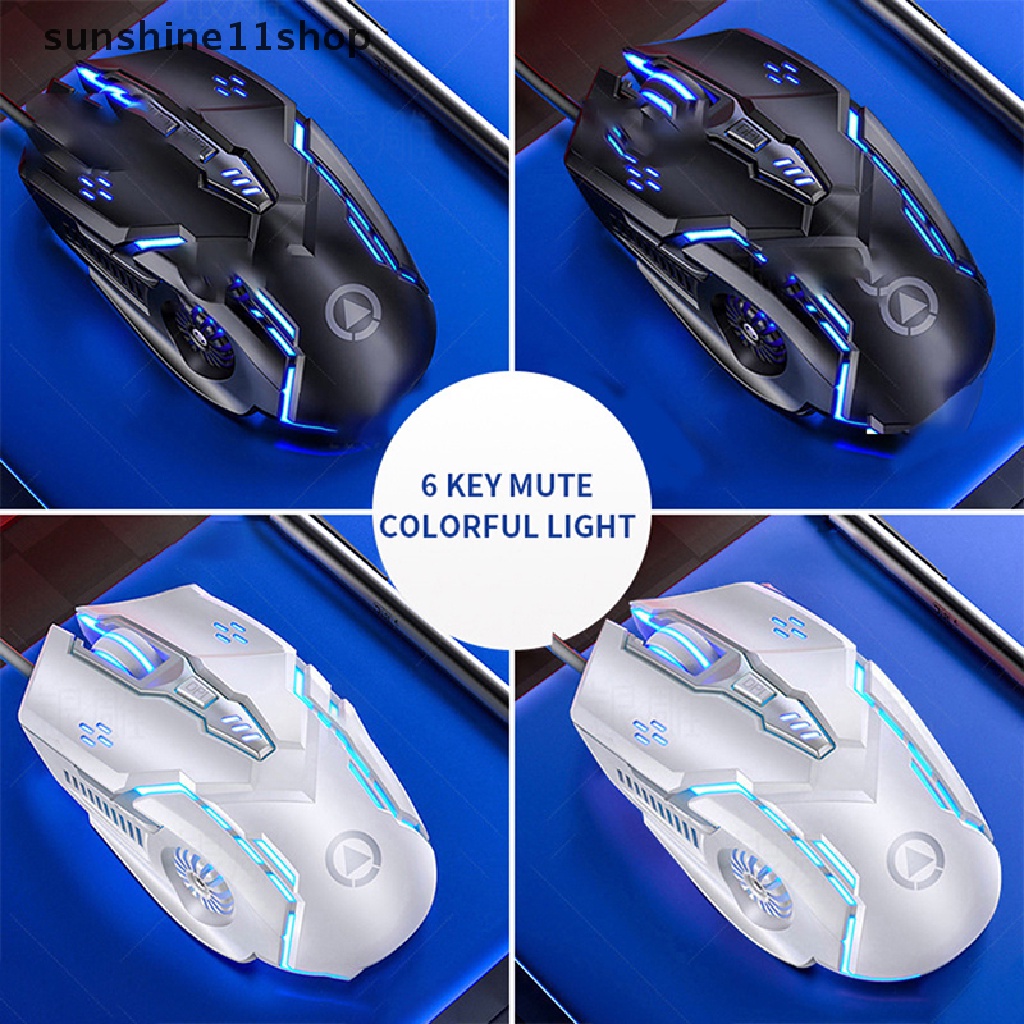 Sho Mouse Laser Untuk PC Gamer Mouse Gaming Mouse Ergonomis Dengan LED Backlit USB Mice N