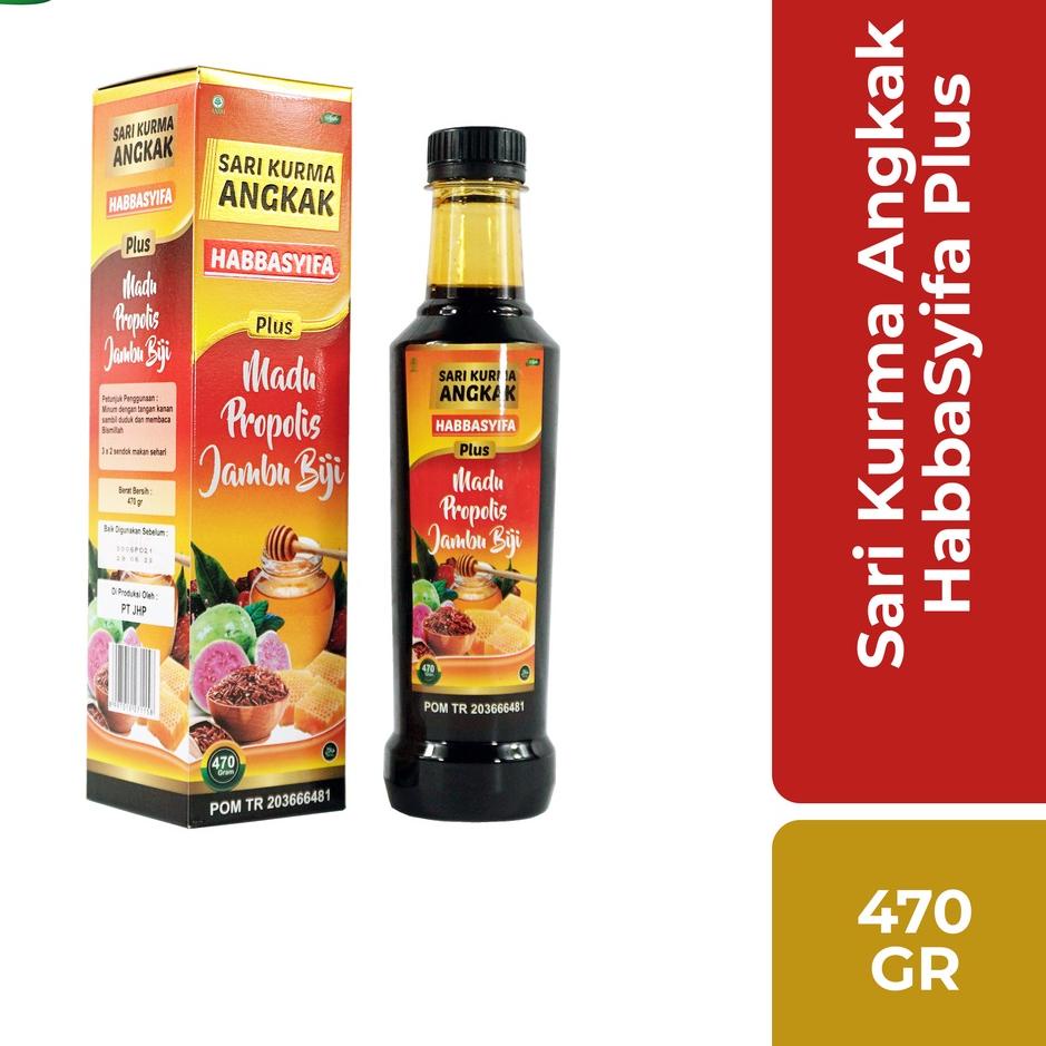 

☀ Sari Kurma Angkak Habbasyifa Isi 470gr, Original, Sari Kurma Angkak PLUS Jambu Biji ○