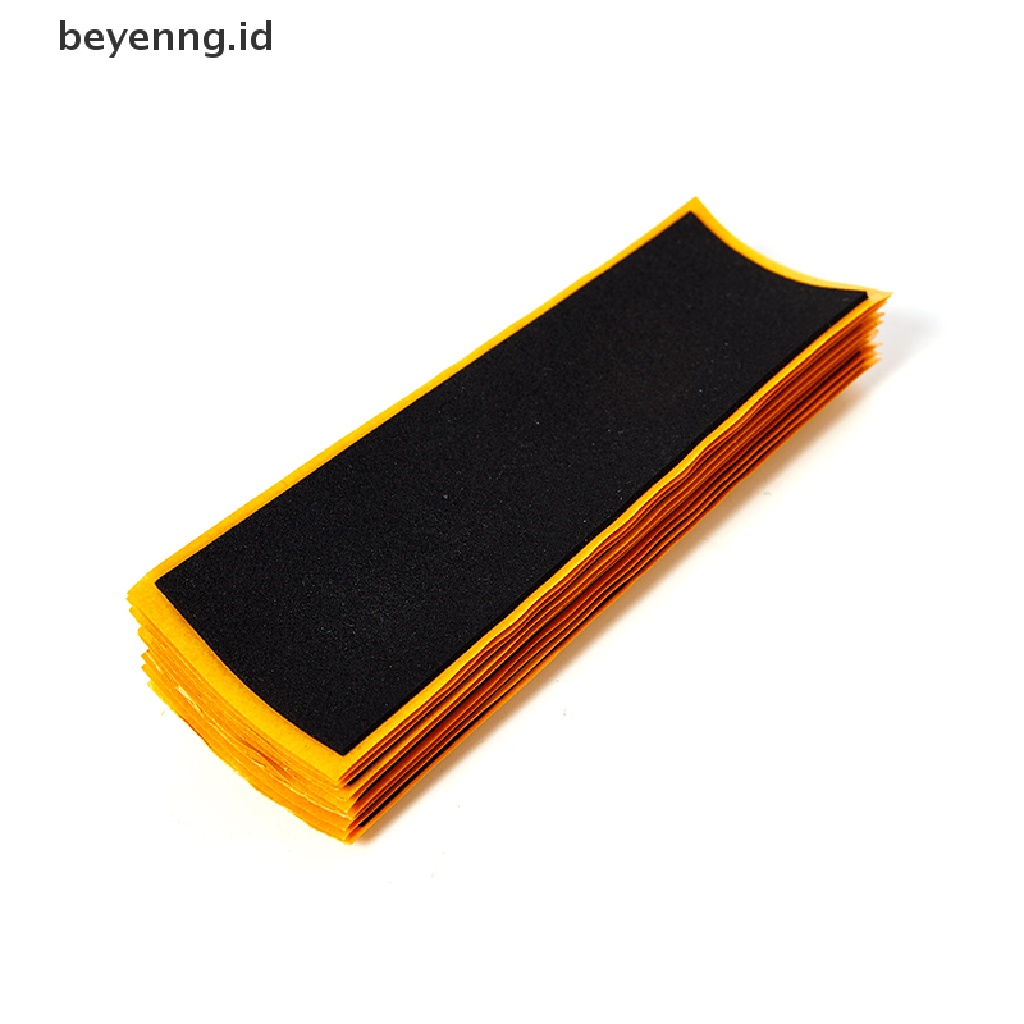 Beyen 10PCS Fingerboard Deck Uncut Tape Stiker Busa Hitam Grip Tape Stickers ID