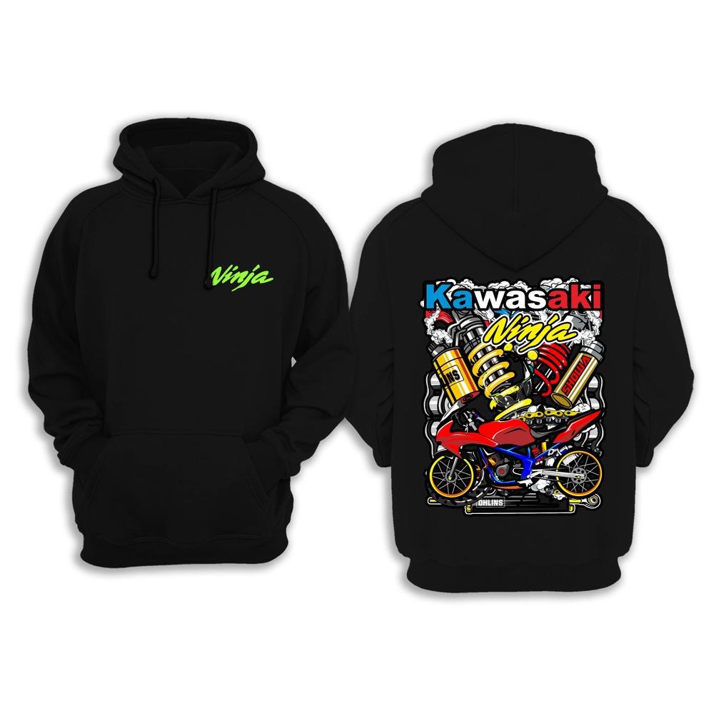 [KODE V9N9E] JAKET SWEATER HOODIE NINJA RR / HOODIE KAWASAKI NINJA RR THAILOOK /HOODIE SUNMORI KAWAS