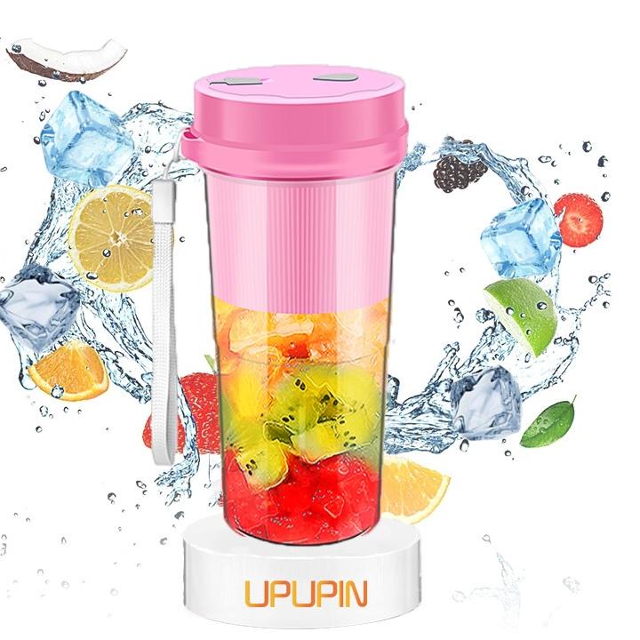 ➷ UPUPIN Mini Portable Juicer 400ML Blender Jus Mini Alat Jus Portable Listrik ✮